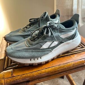 Reebok green sneakers